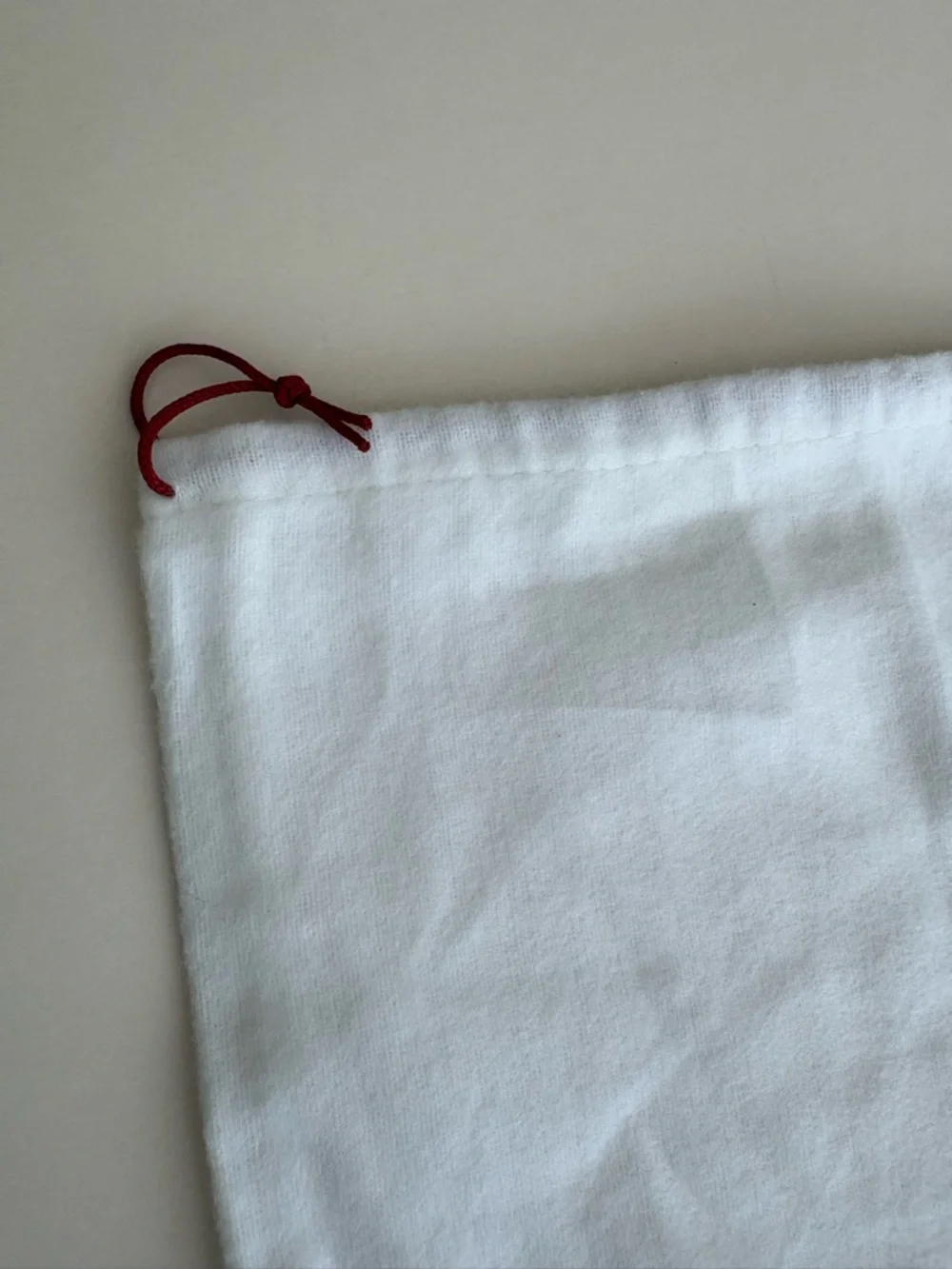 Christian Louboutin White Dust Bag with Red Logo
